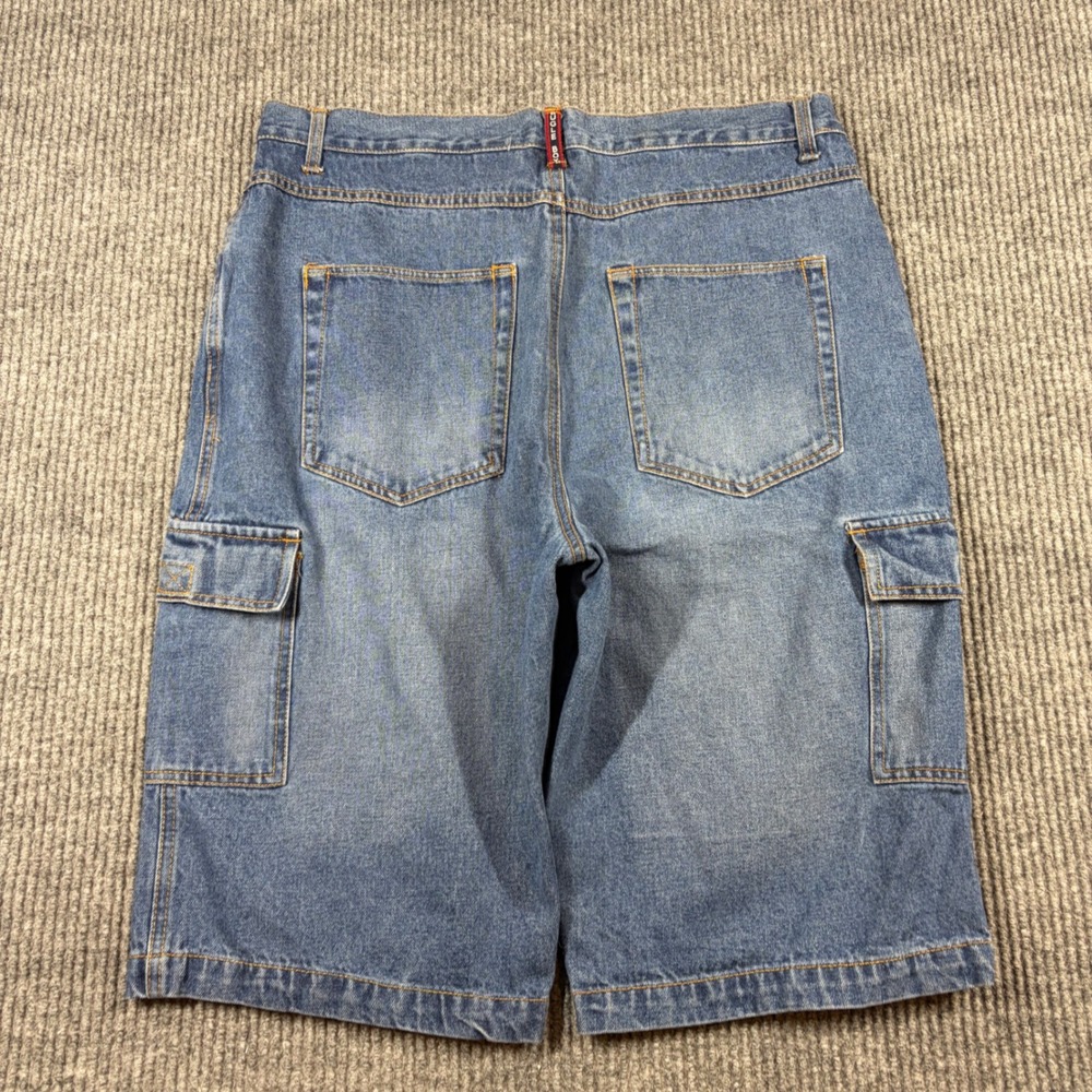 Bugle Boy Shorts Men's 34 Vintage Denim Cargo‎ Baggy Y2K 90s Cotton Grunge